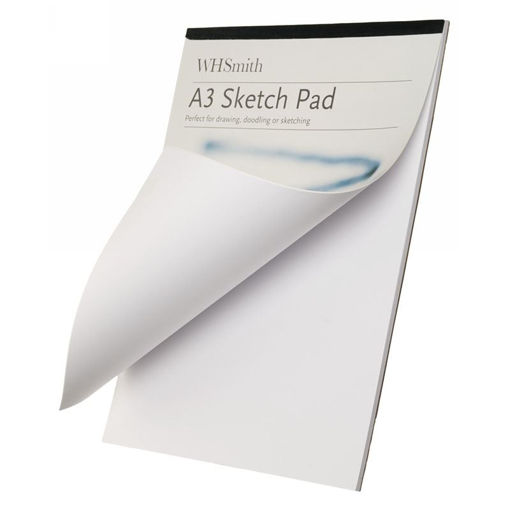 Picture of 135GSM A3 GLUED SKETCH PAD 30 PAGES